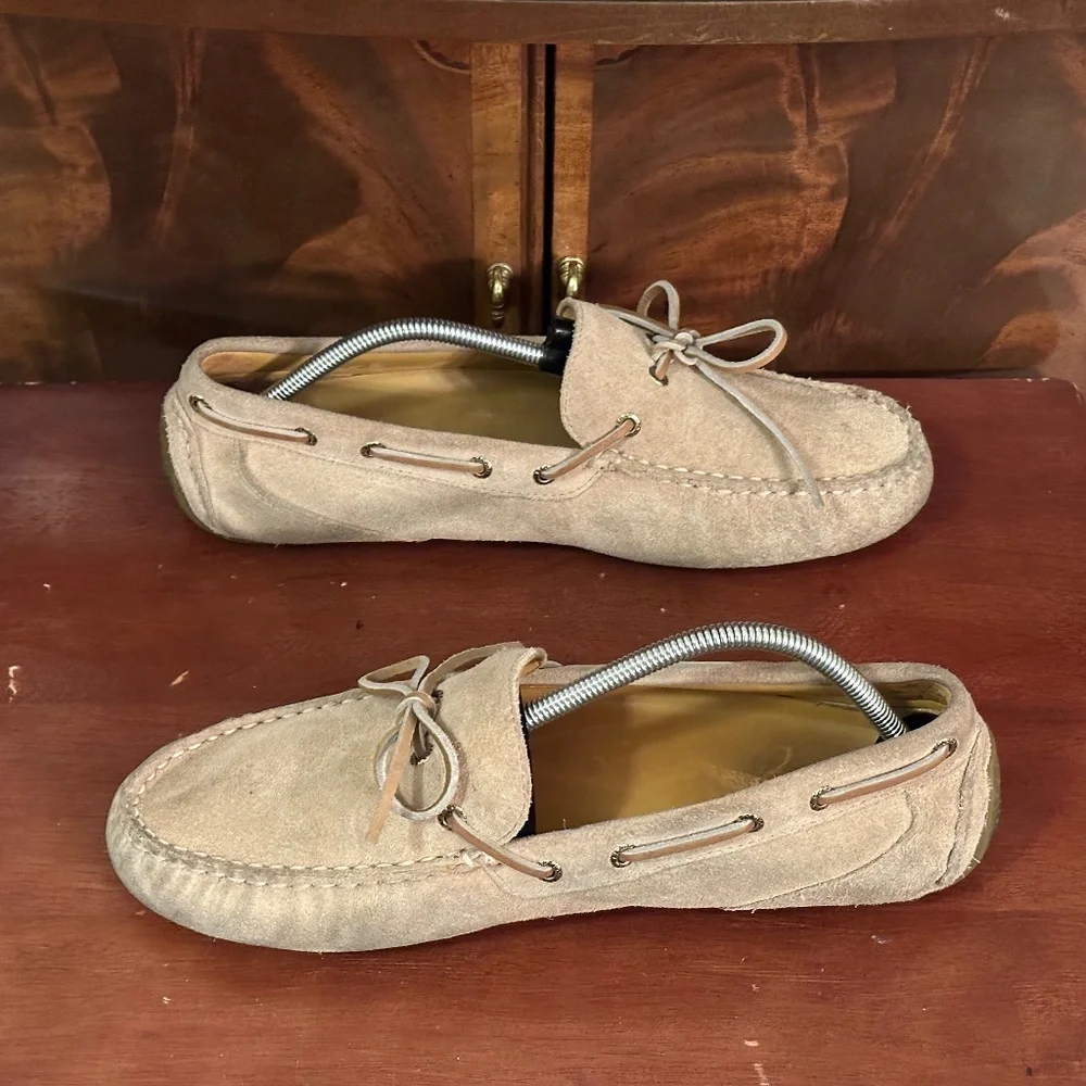 Sperry Beige Suede Moccasin Loafers